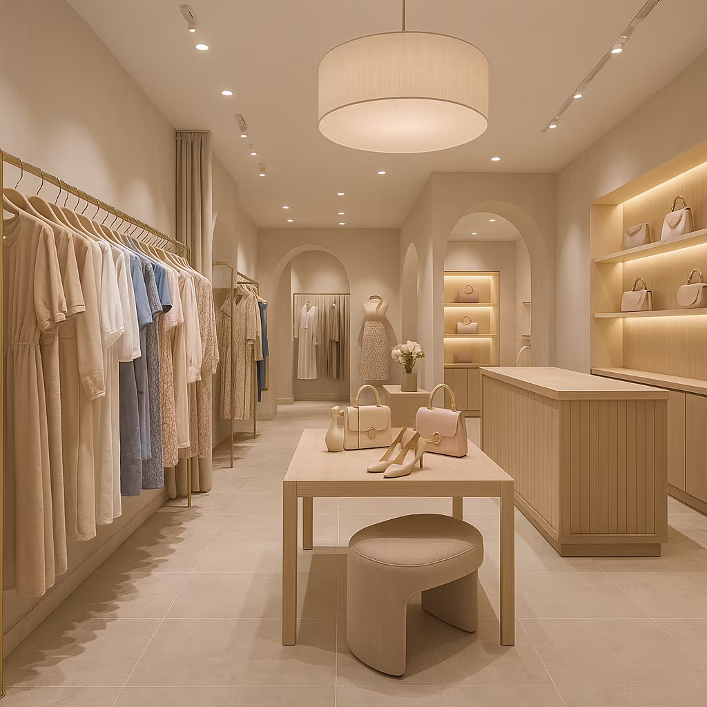 Boutique Fit-out — joinery & lighting integration